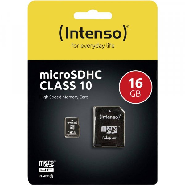 Intenso Micro SDHC-Karte 16GB Class 10